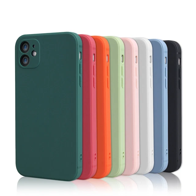 Schutzhülle iPhone 14 13 12 11 X XR XS Pro Max Mini Case Matt Silikon