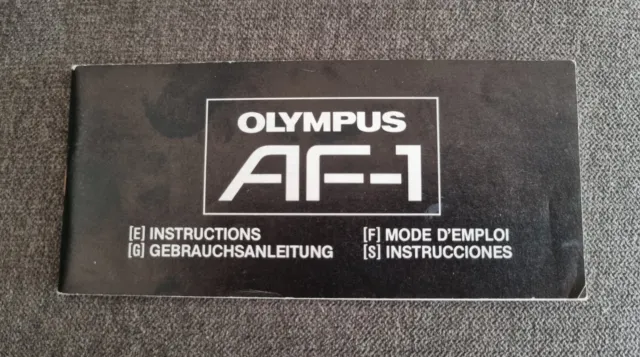Folleto De Instalación Af-1 Cámara Olympus Manual