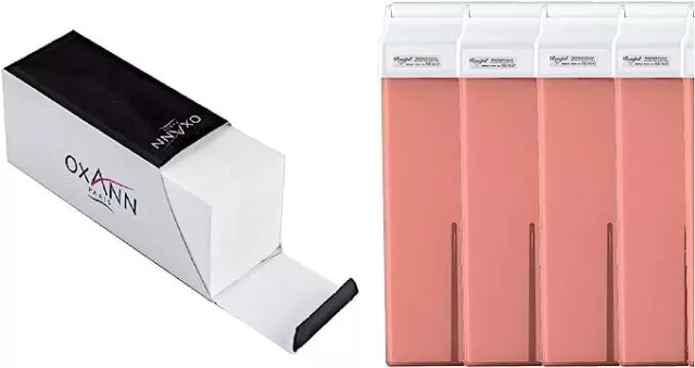 Oxann Kit Epilation 200 Bandes Pro + 4 Cartouches de Cire RoseEpil