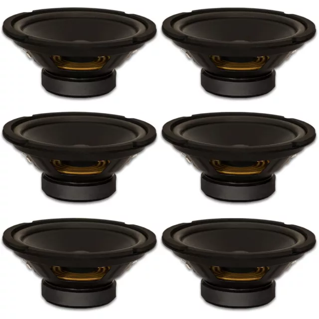 6 Goldwood Sound GW-408D Dual Voice Coil 8" Woofers 220 Watts each Sub Speakers