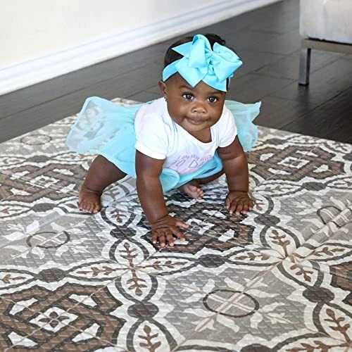 Toddleroo by North States 71" x 71" Toddleroo Mosaic Play Mat - Designed to f...