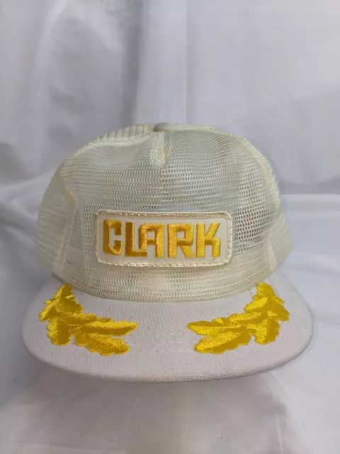 Clark Industrial Equipment Gas Hat Embroider Patch Mesh Snapback Trucker Vintage