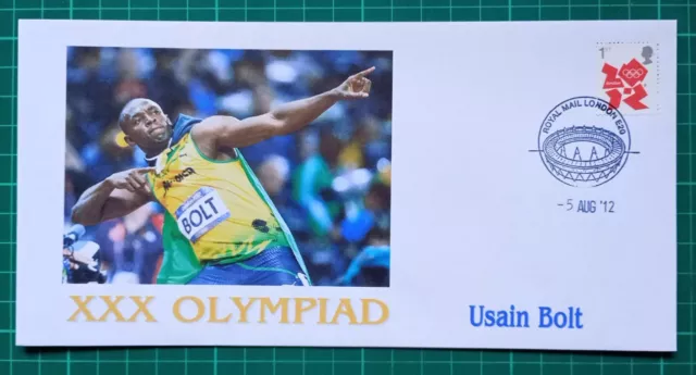 5 August 2012 Usain Bolt Olympic Gold Medal Winner