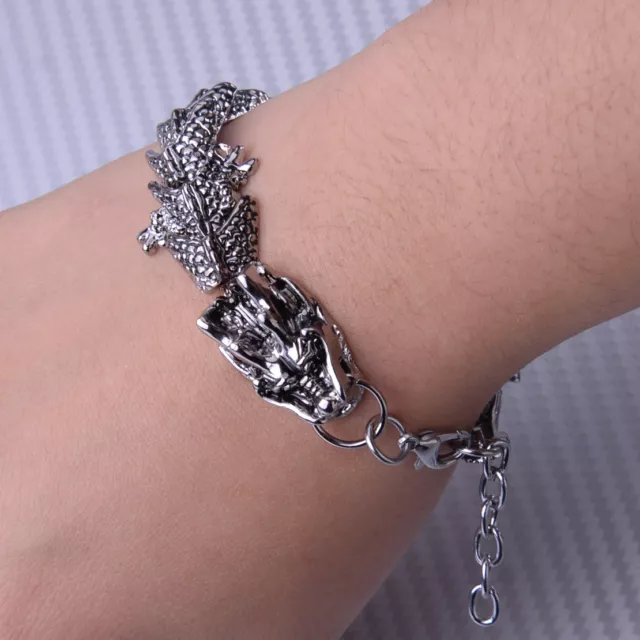 Bracelet de dragon de roche Dragon Bracelet Chain Bangle Biker Jewelry Gift