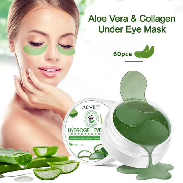 60 PCS UNDER Eye Hydrogel Collagen & Aloe Mask Patches Dark Circles ...