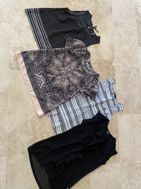 Ladies/Girls * Stunning Clothes Bundle - x 4 Tops * Size 8 (Oasis, New Look Etc)