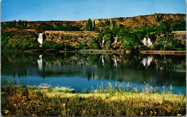Thousand Springs Idaho Wall Water Snake River Canyon Vintage Unposted Postcard