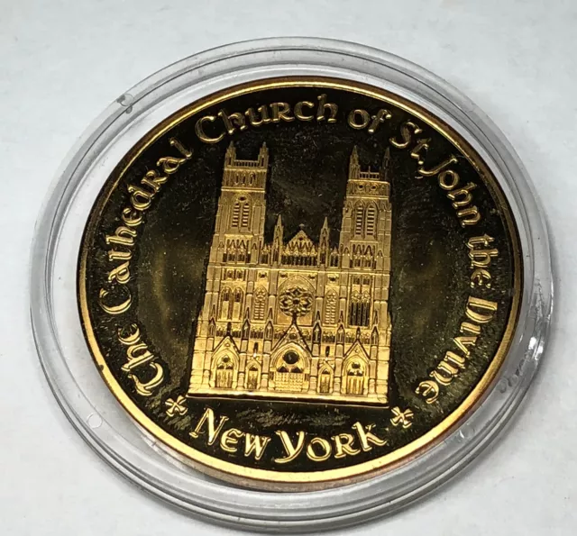 The Cathedral Church Of St. John The Divine New York Coin  Medal