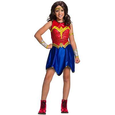 Girls Official Wonder Woman Justice Superhero DC Comic Book Fancy Dress Costume