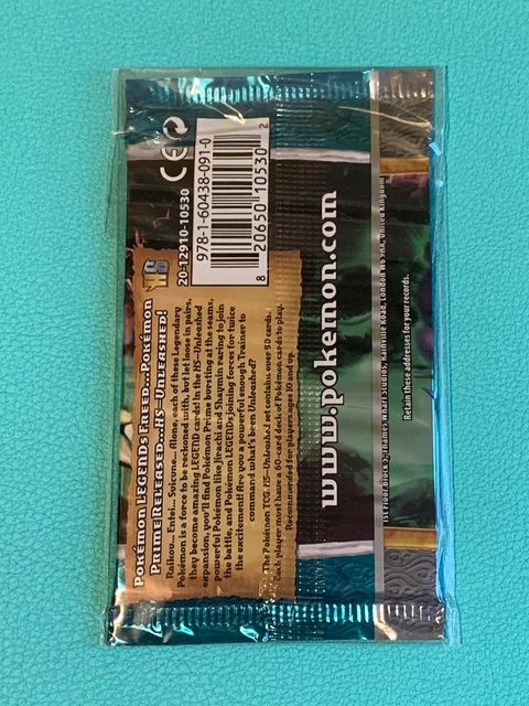 Pokemon Heart Gold Soul Silver Unleashed Booster Pack - Raikou - New/Sealed 2