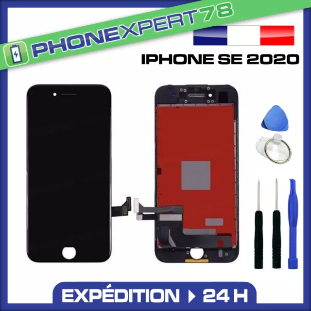 Vitre Tactile + Ecran Lcd Retina Pour Iphone Se 2020 Noir + Outils