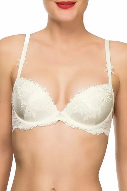 Lise Charmel L130013 Soie Virtuose White Silk Contour Bra Size 38C