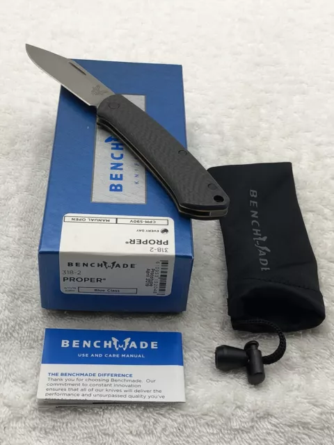 Benchmade 318-2 Proper Slipjoint Folding Pocket Knife Prototype April 2019 NIB