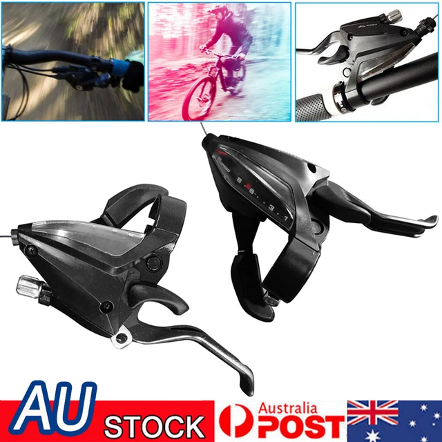 Bicycle Mountain Bike Brake Gear Shifters Lever Transmission 3  7 8 Speed