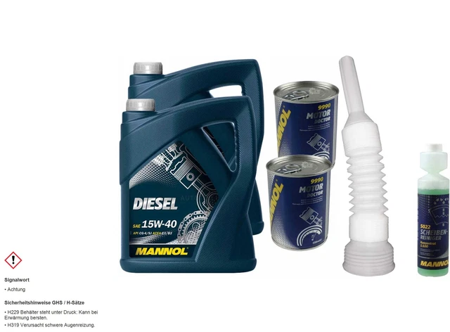 Huile Moteur MANNOL DIESEL 15W-40 Minérale 10L – Normes VW, MB, MAN, Volvo…