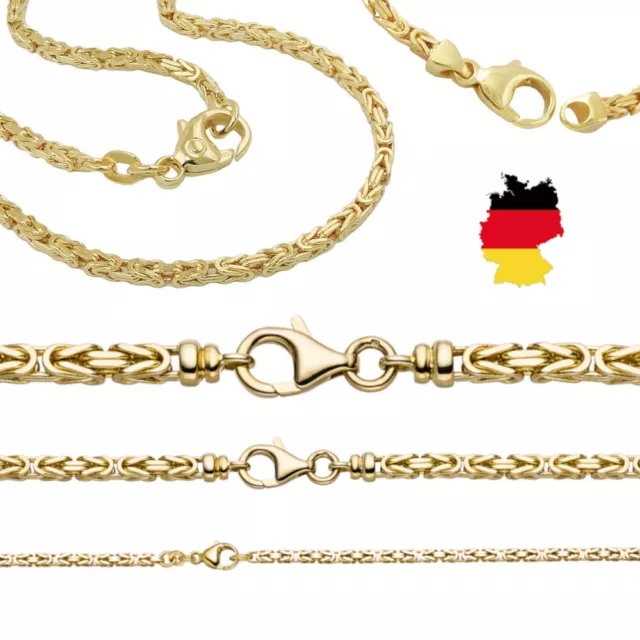 Königskette 333 585 echt Gold Halskette Armband Geldgold massiv 42 45 50 60 cm