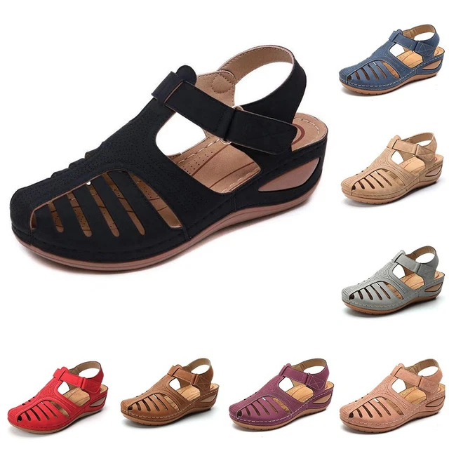 Nuovo Donna Sandali Pantofole Spiaggia Stile Casual Comodo Scarpe Basse Taglia