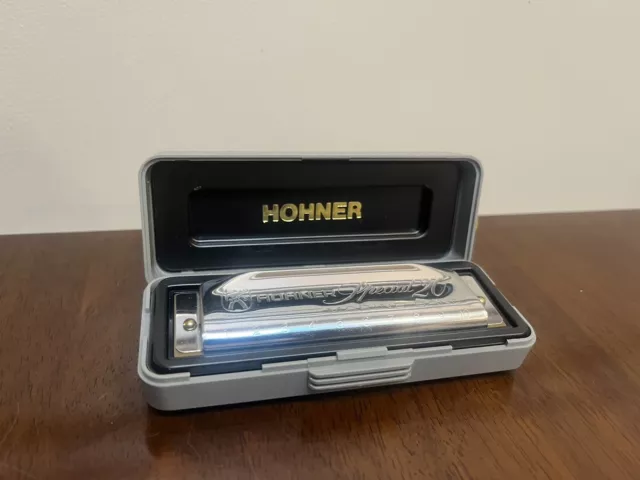 Hohner Harmonica Key A Special 20 Marine Band w/ Hard Case 560/20 Germany VTG