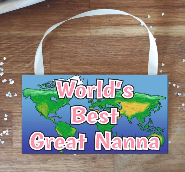 Tolles Nanna Plakette Geschenk - Das Beste der Welt - Spaß Niedliche Neuheit Schild Geschenk