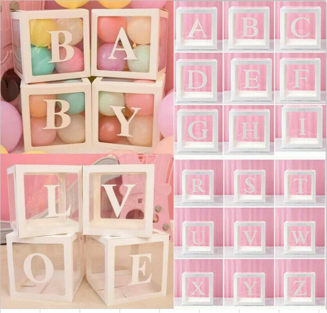AZ BABY SHOWER Decor Gift Boxes Transparent Balloons Packing DIY