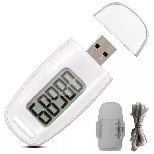 Simple Step Counter,Walking 3D Pedometer with Rechargeable Battery,Accurate7216