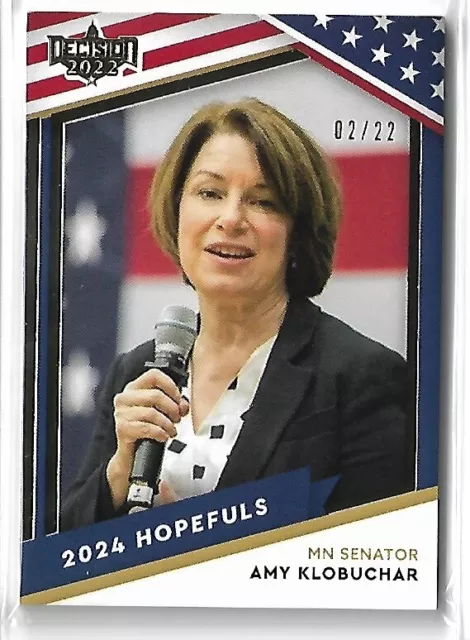 2022 LEAF DECISION 2023 Update 2024 Hopefuls Gold Amy Klobuchar #d 2/22 #4 $3.25 - PicClick