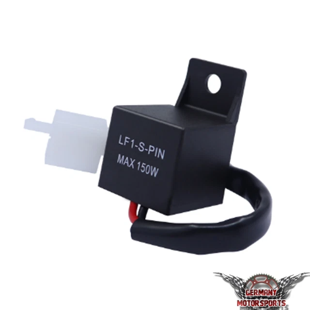 LED HALOGEN INDICATOR Relay Flashing Relay 2 Pin 1-150W Motorcycle ...