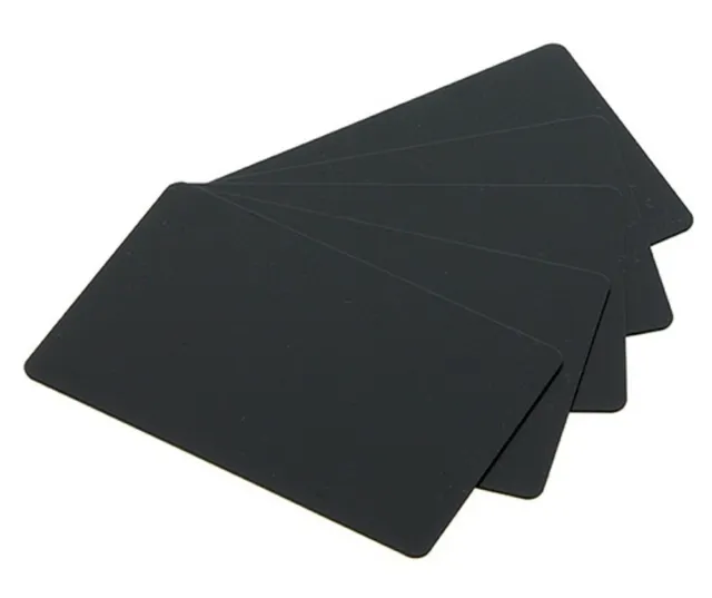 Evolis C8001 30mm Matt Black PVC Card -5-Pack/100Cards Edikio Access,Flex,Duplex