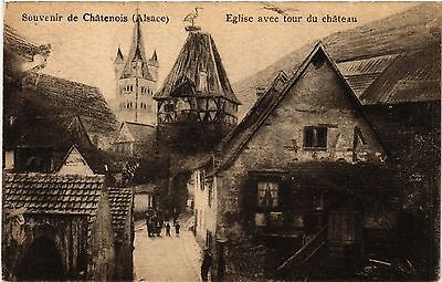 CPA ak souvenir de chatenois-church with tour du chateau (471581)