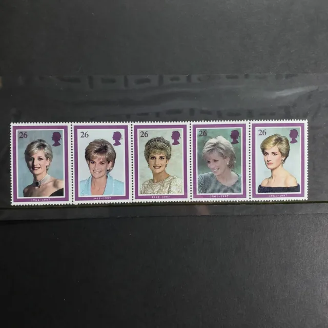 Royal Mail Mint Stamps Diana Princess Of Wales 5 Stamps Collection - MNH 2