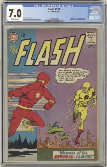 The Flash #139 CGC 7.0 1st Appearance Of Reverse Flash High Grade