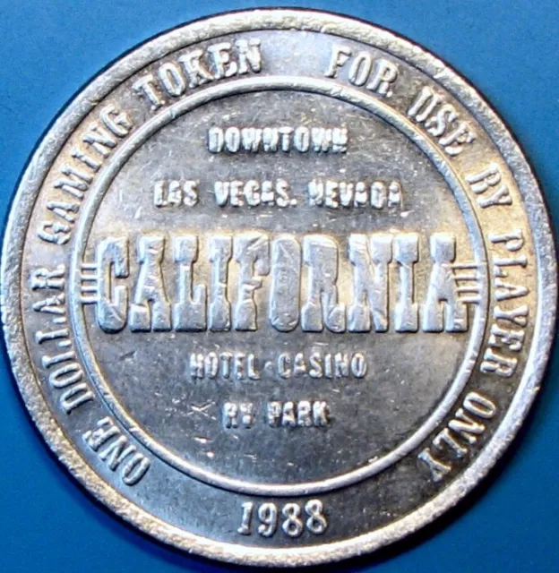 $1 Casino Token. California, Las Vegas, NV. D59.