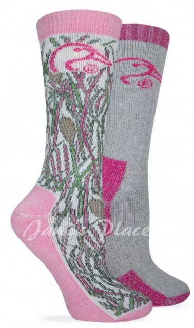 4 Pairs Merino Wool Blend Womens Ducks Unlimited Ladies  Boot Socks