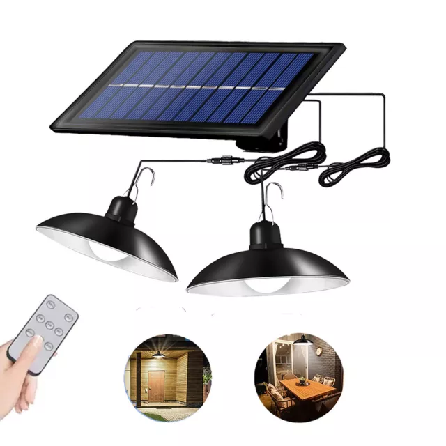 Solarlampen für Außen Innen,Solar Hängelampe mit Fernbedienung, IP65 Wasserdicht