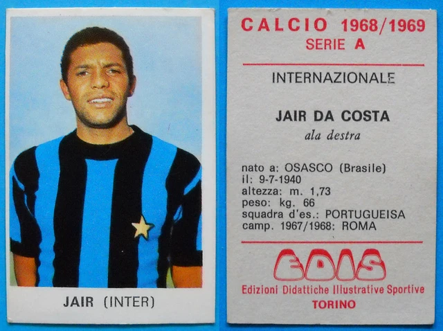 FIGURINA CARTONATA LA GRANDE INTER 1962/1967 - CORSO - cm. 6,2x9,2 EUR