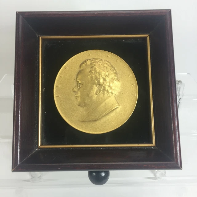 Thorens Swiss Music Masters Box Chopin Musical Plaque pull cord wall hanging 5"