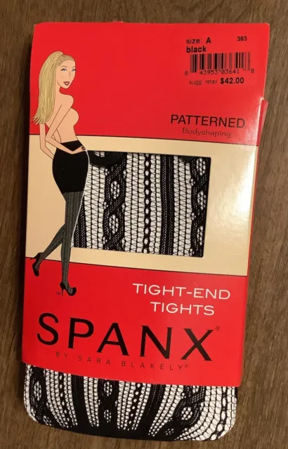 SPANX TIGHT END Size B Tights Body Shaping Textured Black