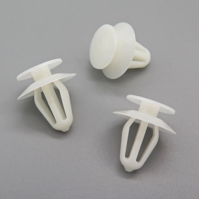 10 Clips Carénage Intérieur VVO Pour Land Rover - Réf LR013135, Blanc