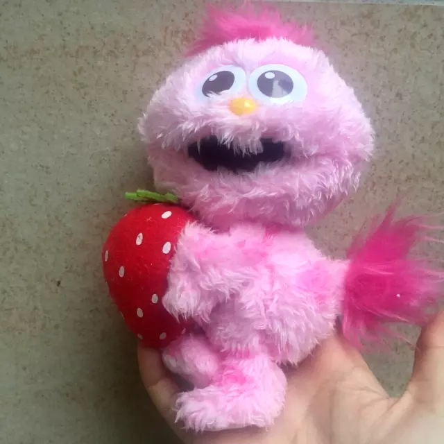 Universal Studios Sesame Street Pink moppy with Strawberry Plush toy