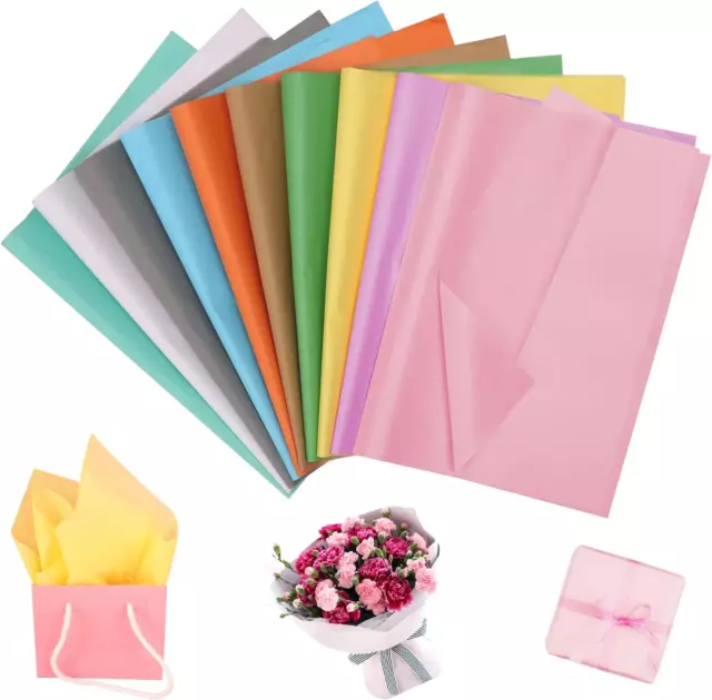 100 Blatt Seidenpapier Verpackungsmaterial, 35 X 50Cm Tissue Paper Transparentpa