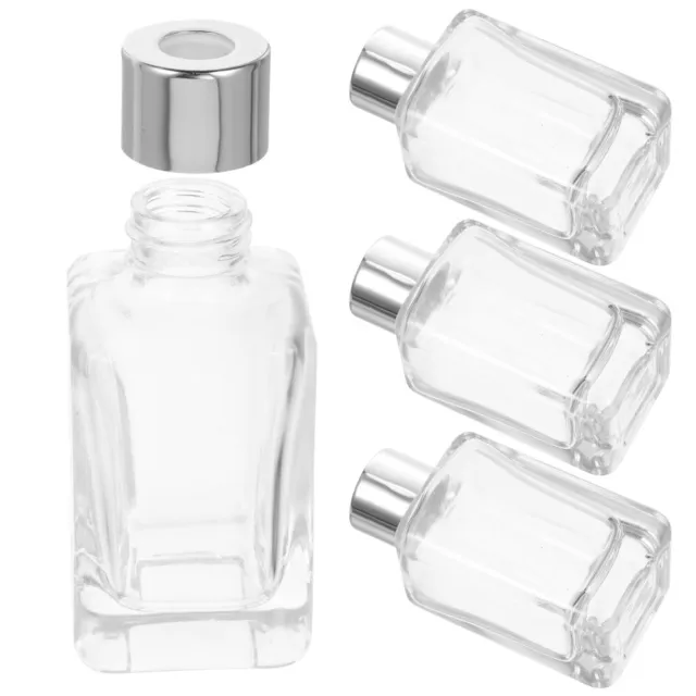 4 piezas Botella De Aromaterapia De Vidrio Difusor Para Aceites Esenciales En El Coche