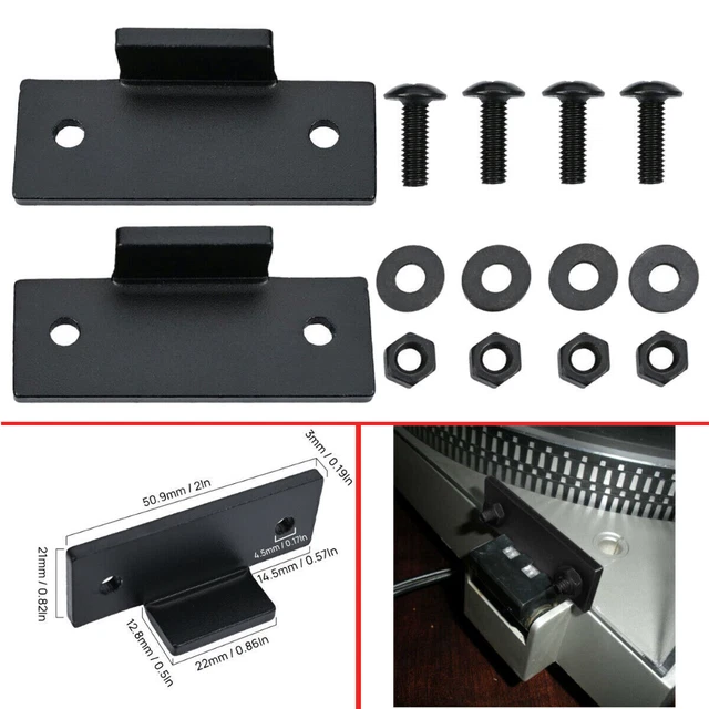 2 Drehscheiben-Staubschutz-Reparaturlaschen Für Technics Plattenspieler SL-D2, 3200, B2, Q2 Etc.