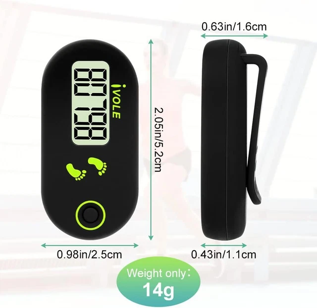 Contapassi Polso Donna Contapassi 3D Portatile Con Clip