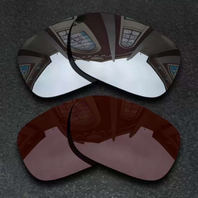 US Silver&Brown Polarized Replacement Lenses For-Oakley Twoface Anti-Scratch