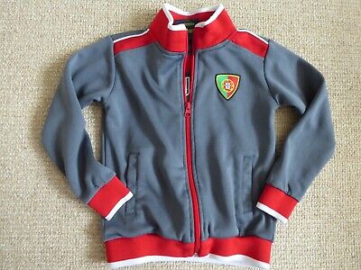 Forca Portugal Boy's Kids Full Zip Track Suit Jacket Grey & Red Age 4 Years