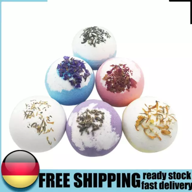 Dried Flower Essential Oil Bubble Bath Ball Bath Bomb Bathroom SPA Gift DE