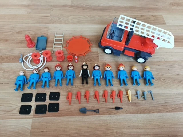 Ancien Playmobil System Pompier - Figurine Vintage Collection