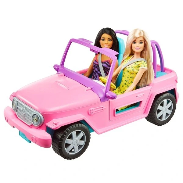 Coffret voiture Jeep Barbie et 2 poupées Barbie