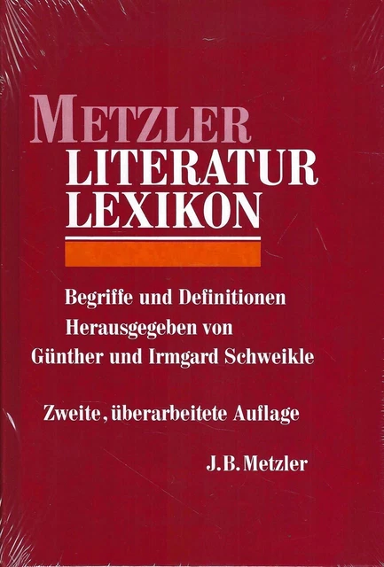 METZLER LEXIKON LITERATUR Begriffe Und Definitionen Begriffe Und metzler-lexikon-literatur-begriffe-und-definitionen-begriffe-und