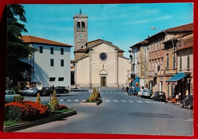 Cartolina    S. Rocco Larciano Piazza 4 Martiri E Via Roma